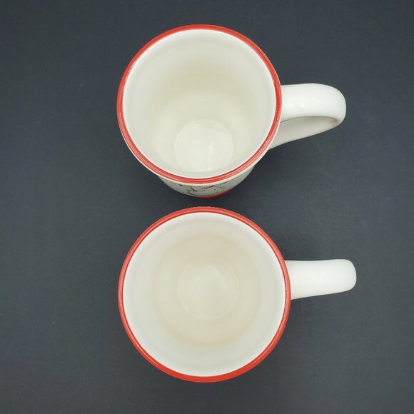 Williams Sonoma Snowman Chef Mugs Williams-Sonoma Footed Snowmen Mugs - Picture 2 of 7